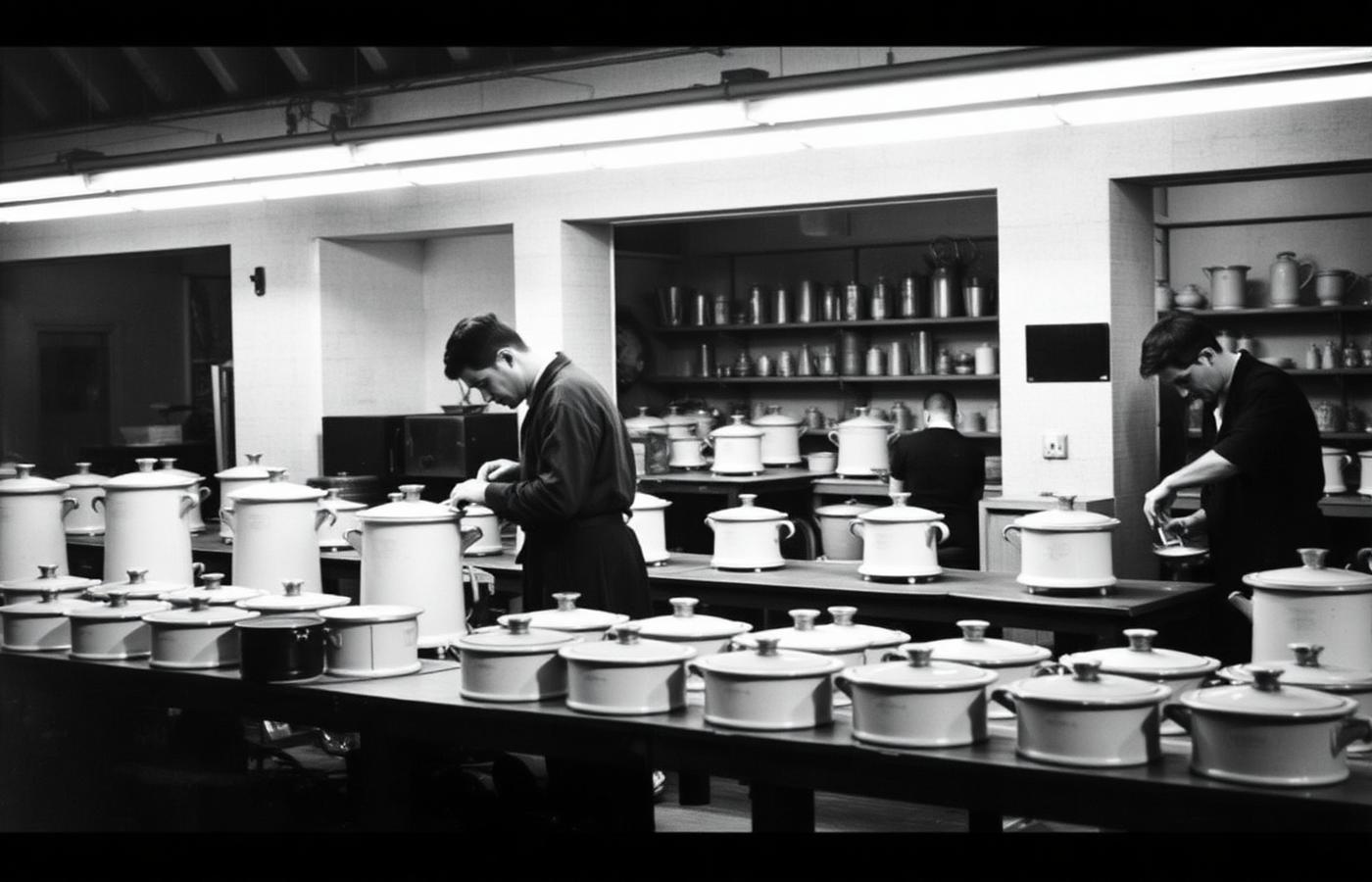 Smeg factory in Guastalla, Italy, 1948