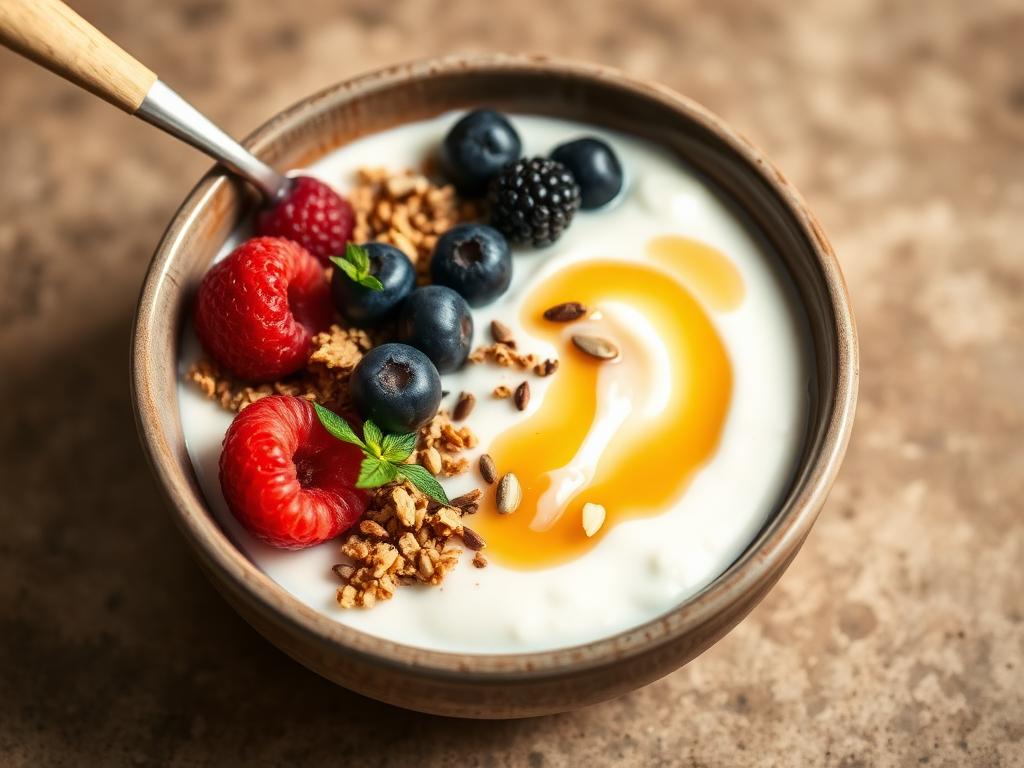 Greek yogurt & granola bowl